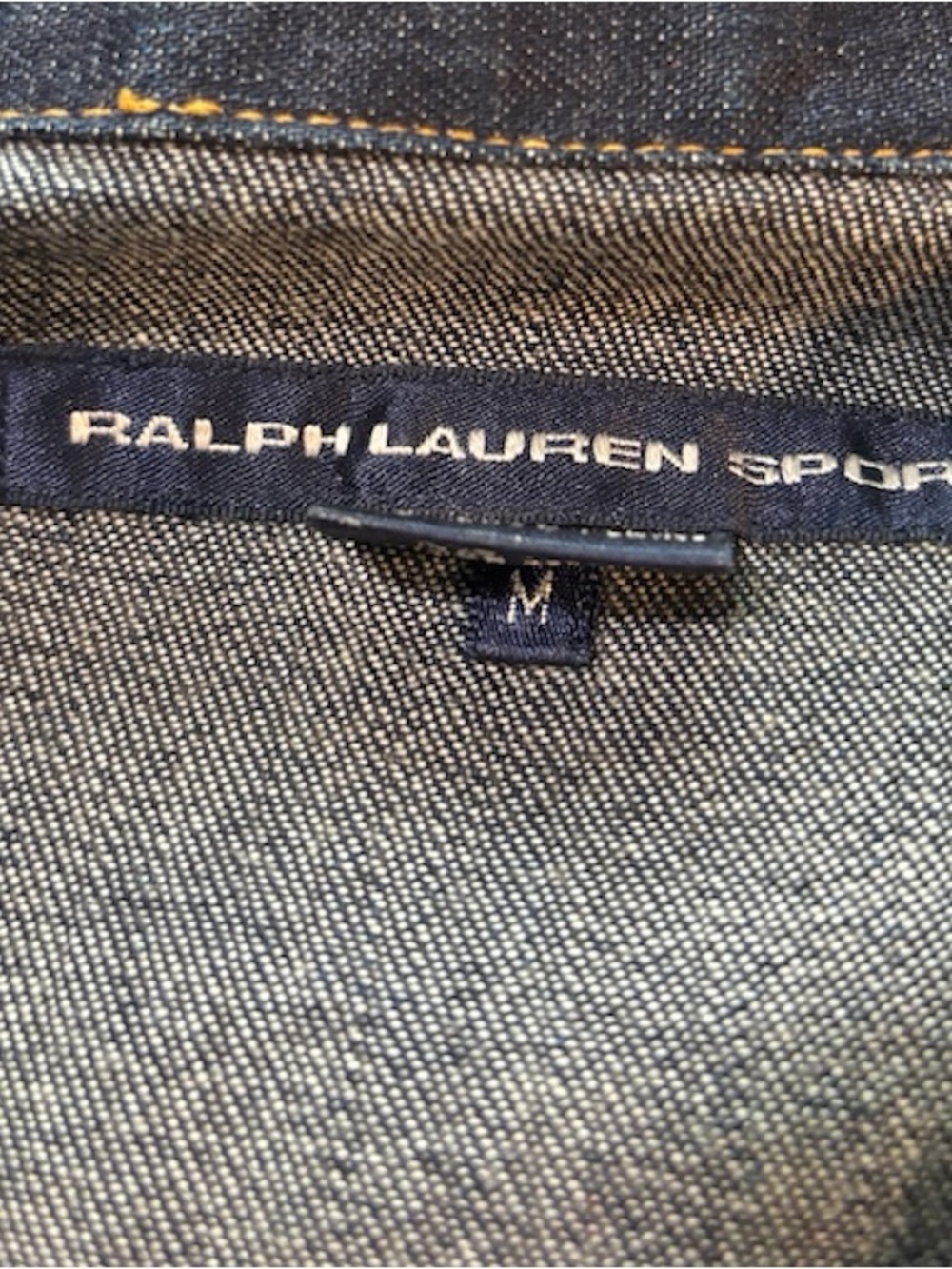 Ralph Lauren Dark Indigo Jean Jacket with Contrast Stitching - Picture 5 of 6